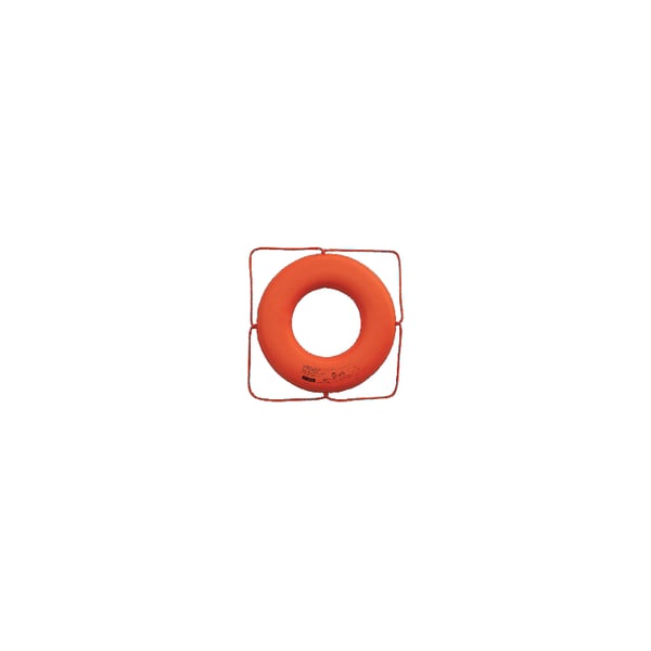 Cal-June Jim-Buoy Closed Cell Foam U.S.C.G. Approved Life Ring w Rope Molded In GO-X-24 - main